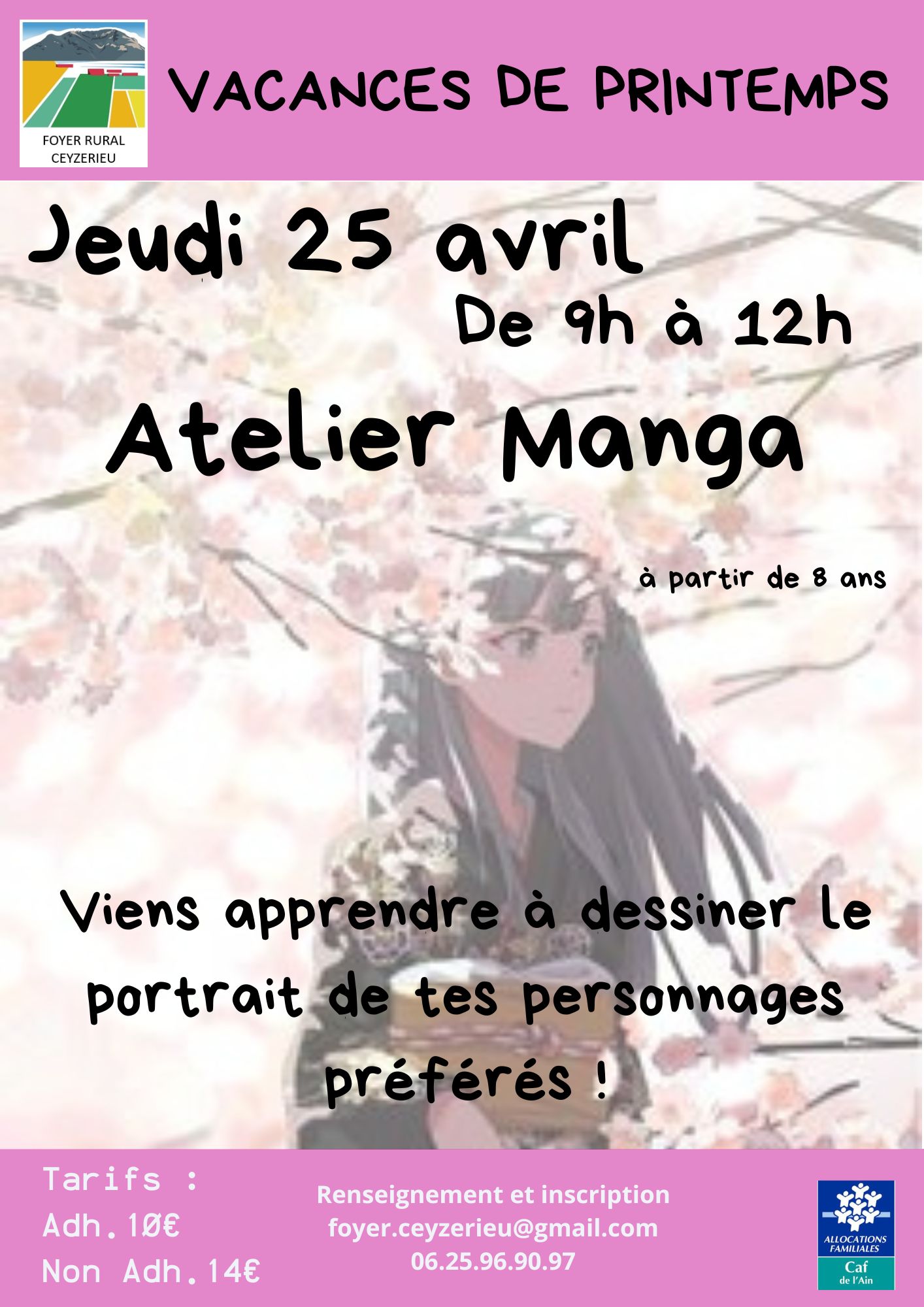 Atelier Manga 25 avril