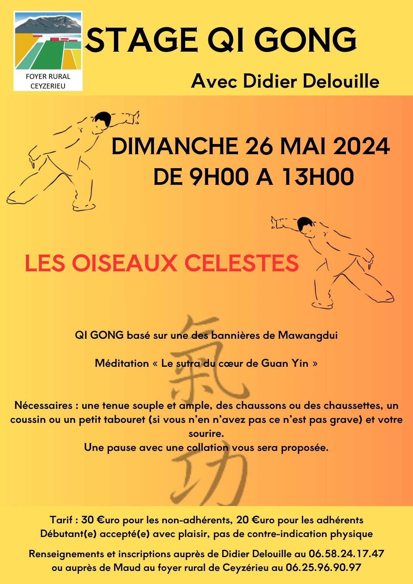 Qi Gong stage 24 mai